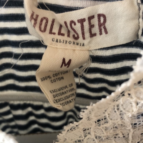 Hollister lacy stripes top - Picture 4 of 4